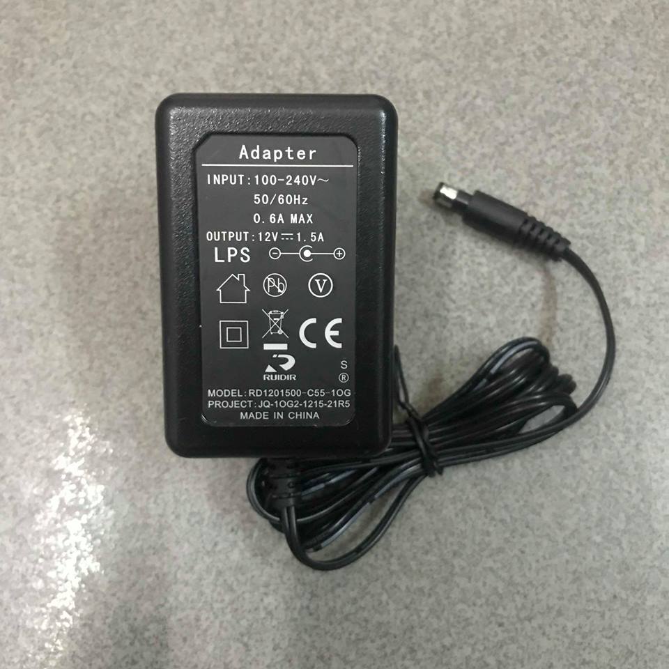 Adapter nguồn 12v-1.5a Viettel model RD1201500-C55-10G